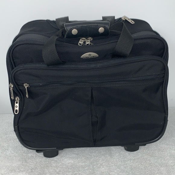 EUC Samsonite carry-on/laptop/briefcase excellent used condition, black. - Picture 1 of 17